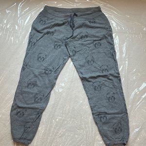 PJ Salvage skull gray joggers